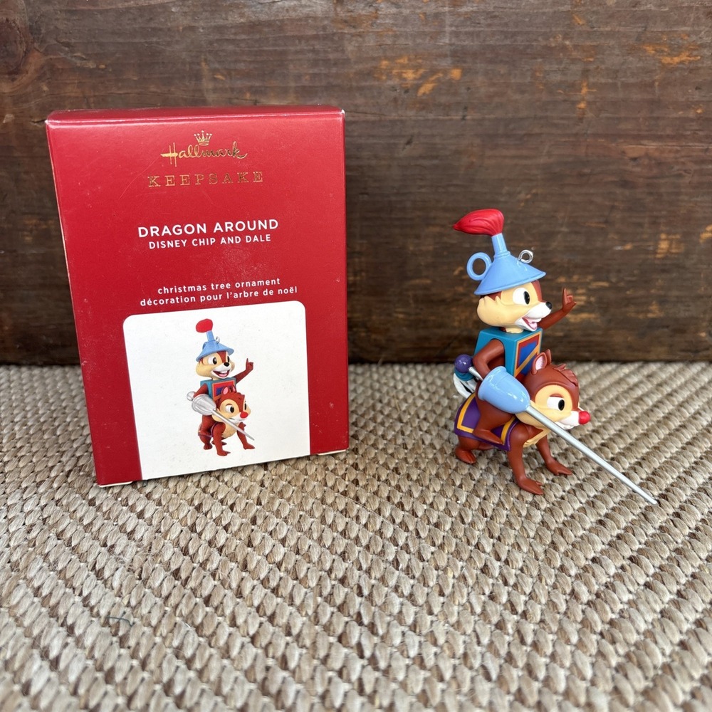 Hallmark Keepsake Ornament 2020 Dragon Around Chip and Dale Disney Chipmunks